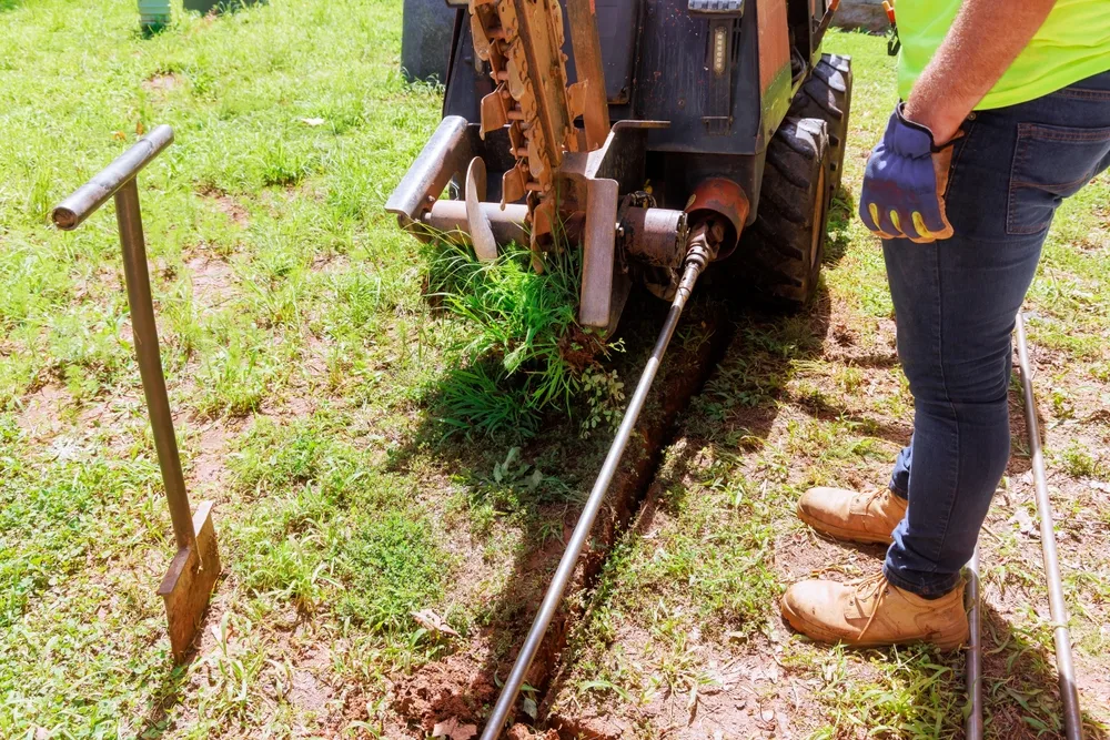 In order to install an underground communication system, horizontal directional drilling machine must be used first.